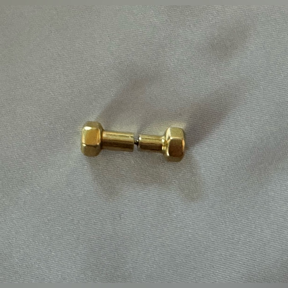 Rebel Bolt Single Earring in 18 carats Yellow Gold by HANNAH MARTIN LONDON
